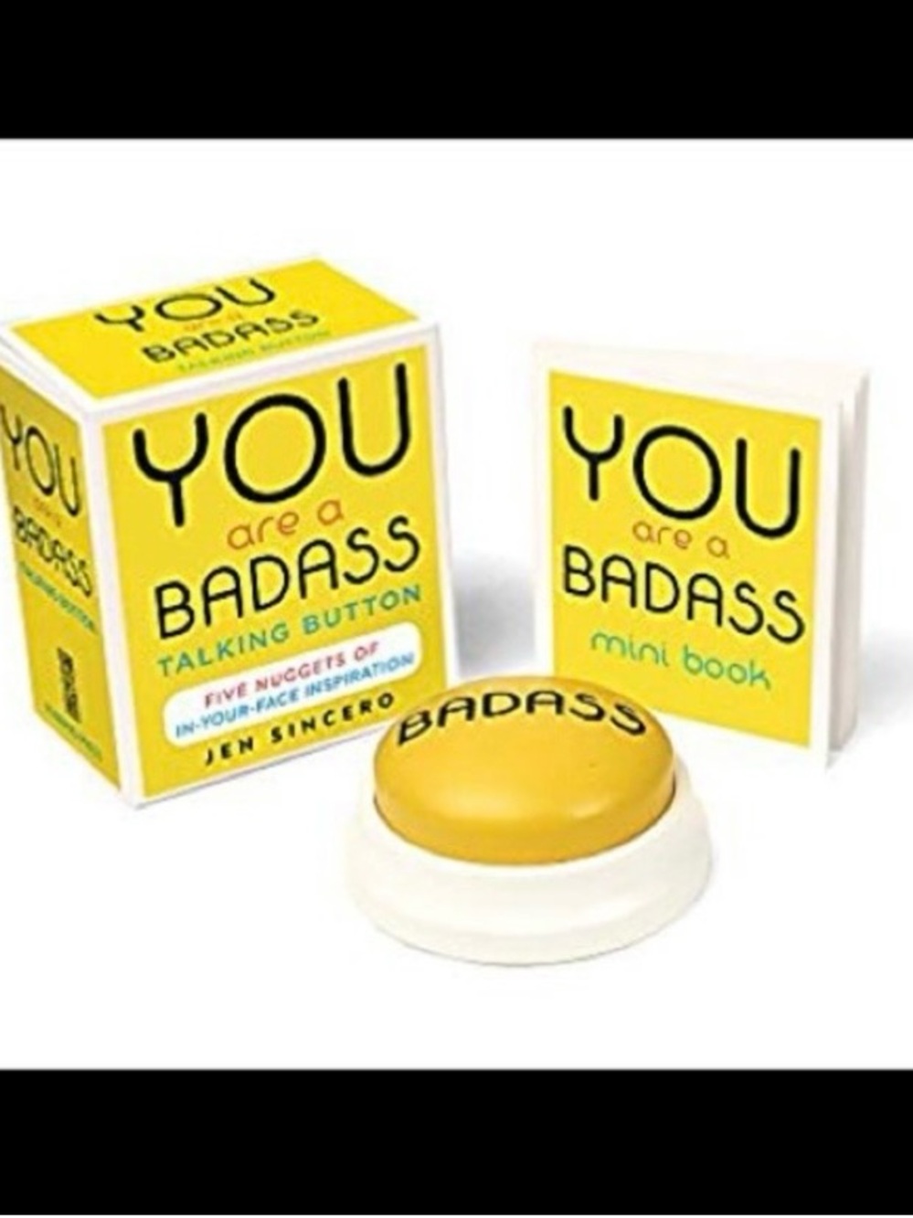 You Are A Badass Talking Button NEW Sealed